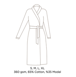 Халат мужской Hamam Sultan темно-серый