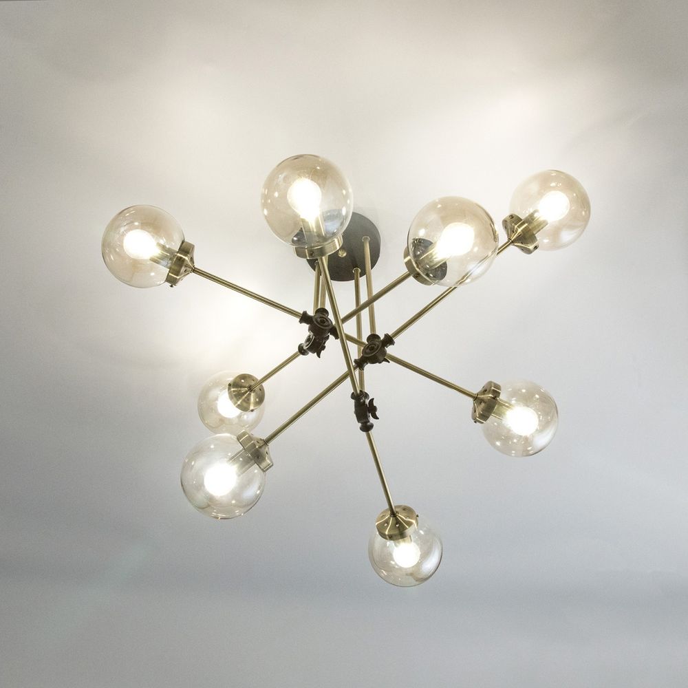 Citilux Планета CL105185 Люстра на штанге поворотная Бронза