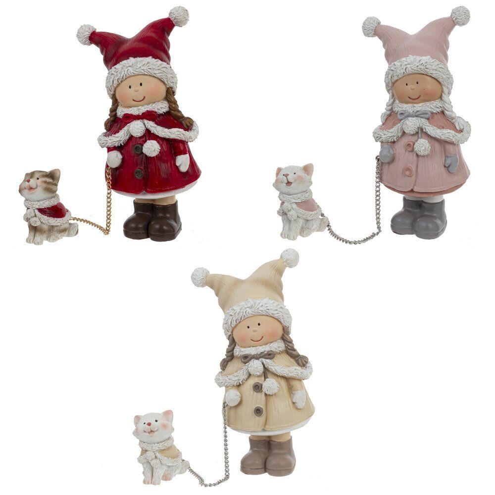 GAEM Фигурка декоративная "Девочка", L7 W6 H11,5 см, 3в.