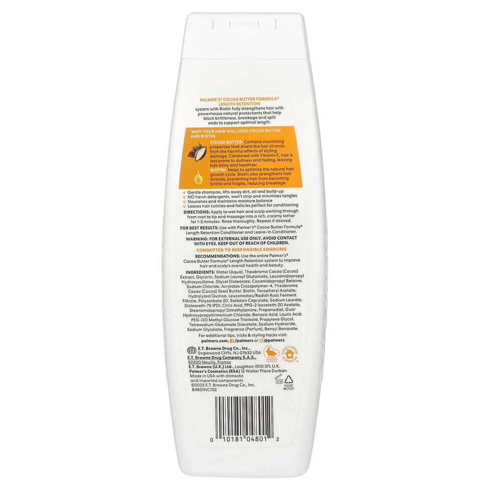 Palmer's, Cocoa Butter Formula, с витамином Е, шампунь для укрепления волос, 400 мл (13,5 жидк. унции)