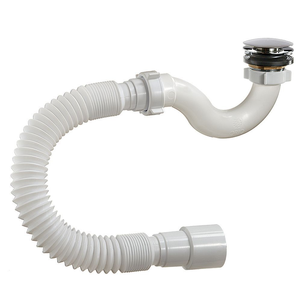 Сифон для душевой кабины, гофрированный, 40х40/50, авто, Orio, А-20589