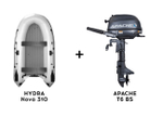 Лодка ПВХ HYDRA Nova 310 «Оптима 1200» + 2х-тактный лодочный мотор APACHE T6 BS