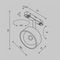 Трековый светодиодный светильник Maytoni Technical Exility Lens TR217-2-15W4K-B