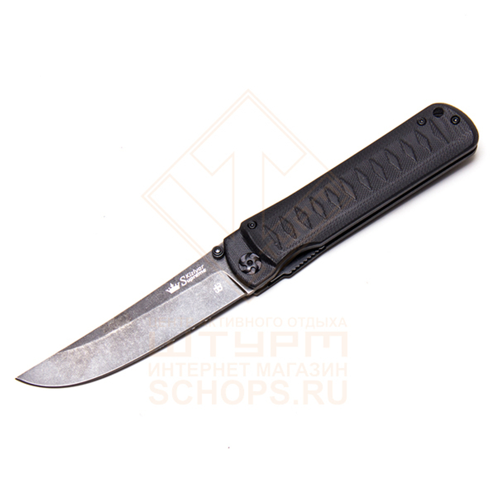 Нож складной Kizlyar Supreme Whisper D2, Black