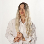 Парик искусственный цвет русый/блонд