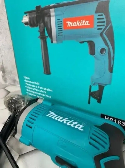 Makita Дрель ударная сетевая электрическая /электродрель 710 Вт, 3200 об.мин, 48000 уд.мин/ударная дрель ручная от сети 6010В