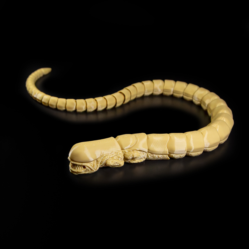 Фигурка грудолома из кинофильма "Чужой", гибкая игрушка для коллекционера Alien, бежевый