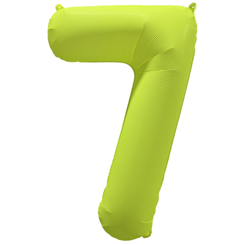 Шар фольгированный Цифра 7 101 см (Желтый)