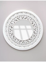 Зеркало "Флоренция" в резной деревянной раме, 64 см