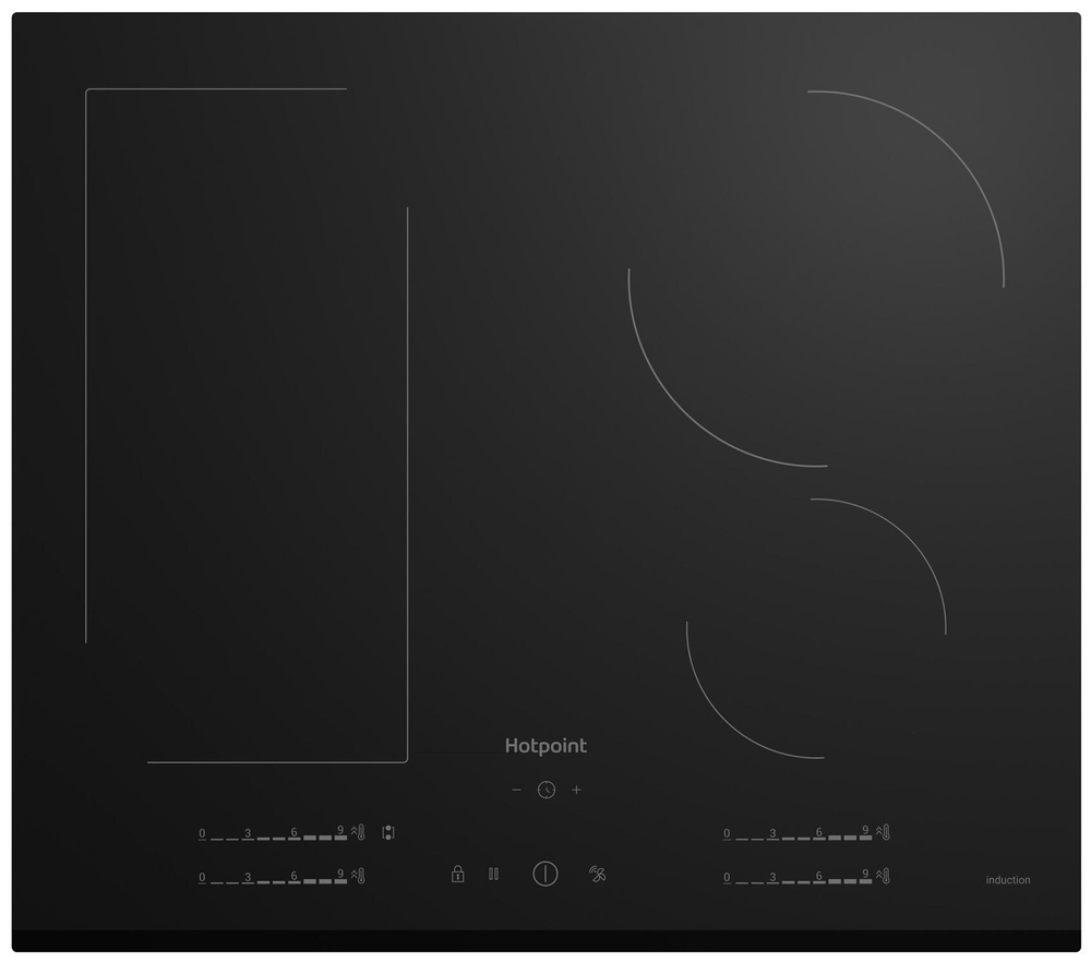 Электрическая варочная панель Hotpoint HS 1560B BF, черная