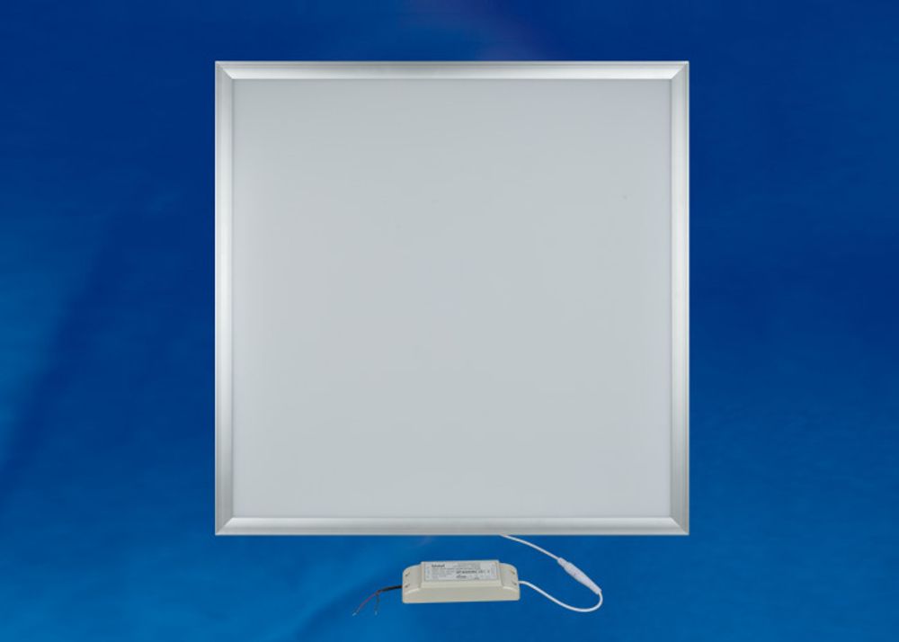 ULP-6060-36W/NW EFFECTIVE SILVER Светильник светодиодный потолочный встраиваемый. Белый свет (4000K). Корпус серебристый. В комплекте с и/п. ТМ Uniel.