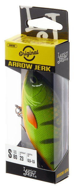 Воблер тонущий LJ ORIGINAL ARROW JERK 8 см, цвет 032