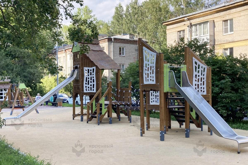 Игровой комплекс Небесное дерево мини с канатным переходом