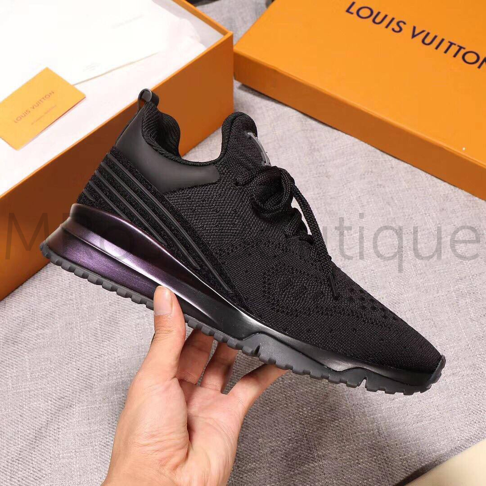 Черные трикотажные кроссовки Louis Vuitton VNR премиум класса