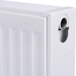 ROMMER 22 /300/900 радиатор стальной панельный боковое подключение Compact (цвет RAL 9016)