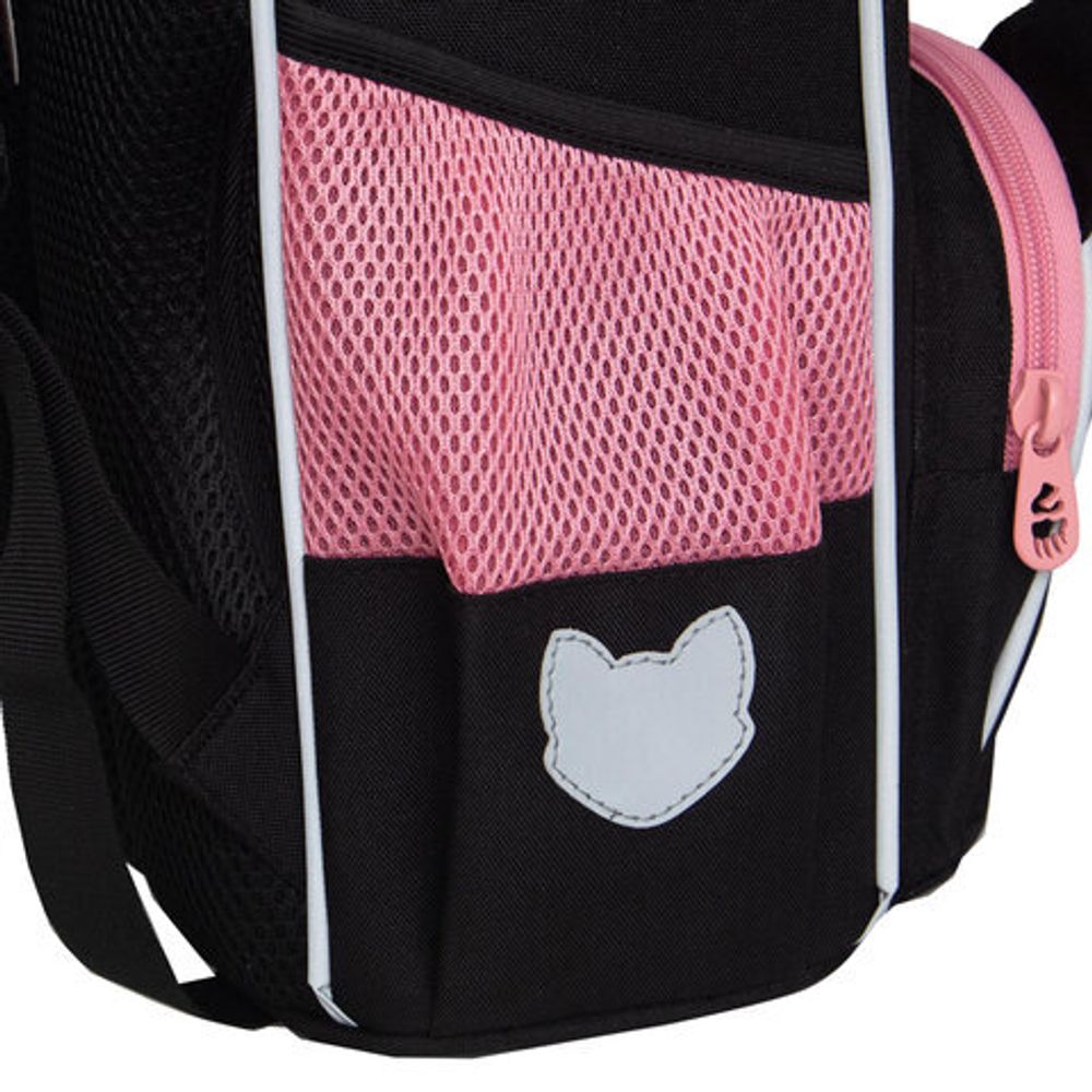 Ранец GRIZZLY анатомическая спинка, с мешком для обуви, для девочек, "SPARKLING EYES", 33х25х13 см, RAm-584-4/1