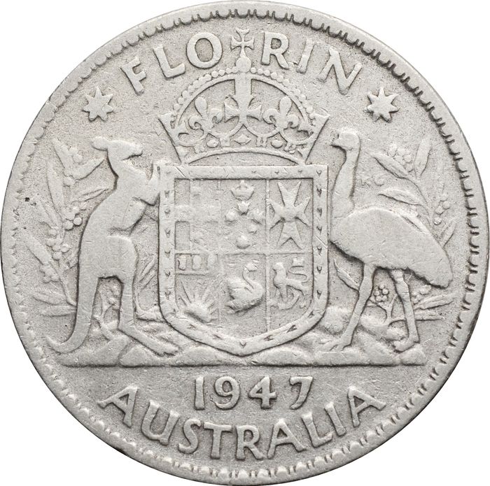 1 флорин 1947 Австралия