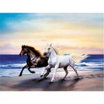 Картина стразами (алмазная мозаика) 40х50 см, ОСТРОВ СОКРОВИЩ "Бегущие по волнам", на подрамнике, 662428