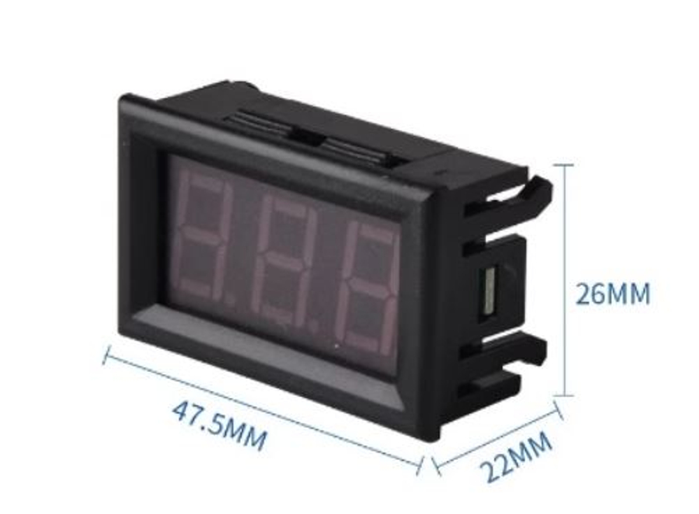 Вольтметр 0.56/DC5-120V/зеленый