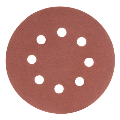 Круг абразивный на ворсовой подложке под "липучку", перфорированный, P 500, 125 мм, 5 шт Matrix
