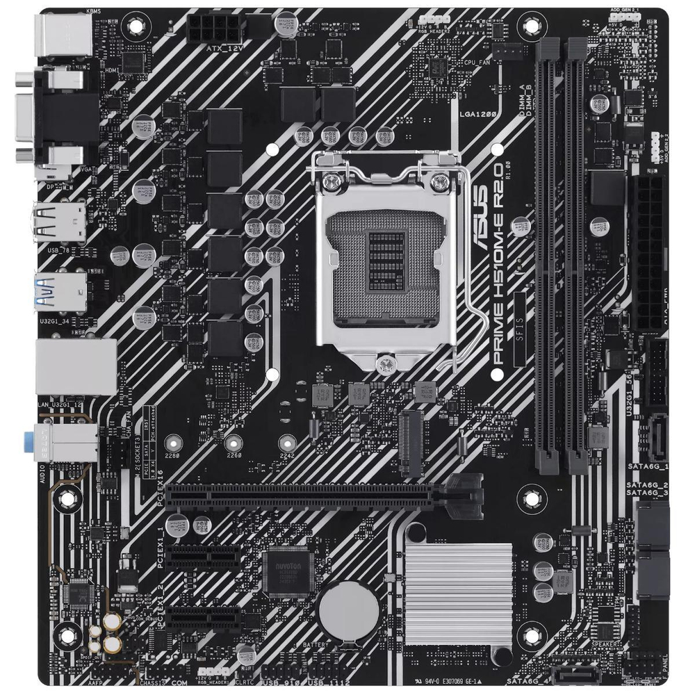 Материнская плата Asus PRIME H510M-E R2.0, H470, LGA1200, DDR4
