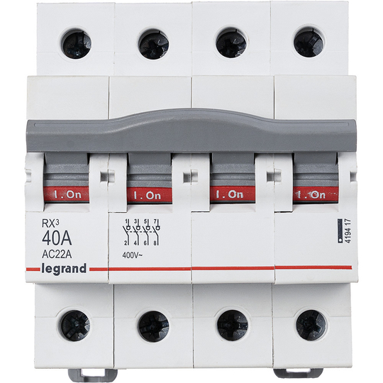 Выключатель-разъединитель 40А 4П Rx3 Legrand