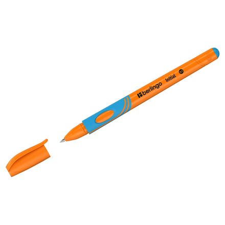 Ручка шариковая Berlingo Initial правша, светло-синяя, 0,7мм, грип