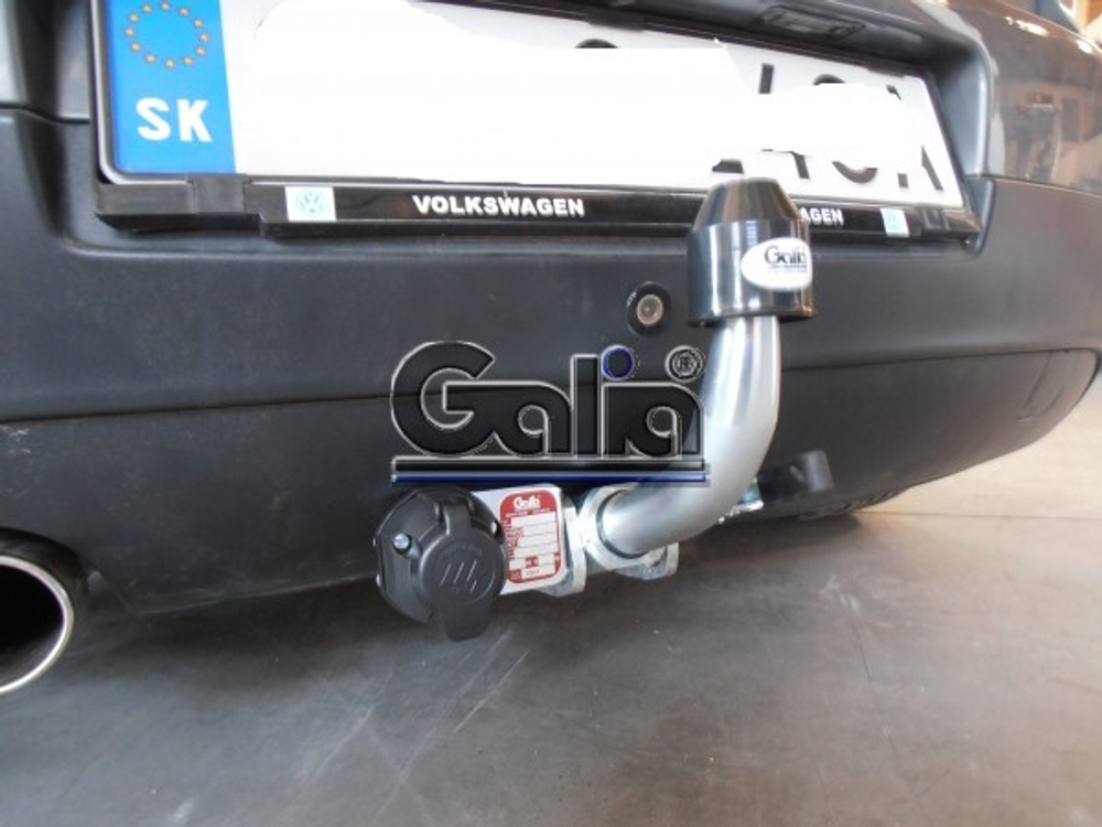 Фаркоп оцинкованный Galia A038C для Audi A3 2003-2008: хетчбек 3 двери, VW Golf V, VI, Plus хетчбек 3/5 дверей 2003-2008, 2008-2013 (2WD только)(паспорт и сертификат в комплекте)(без электрики)