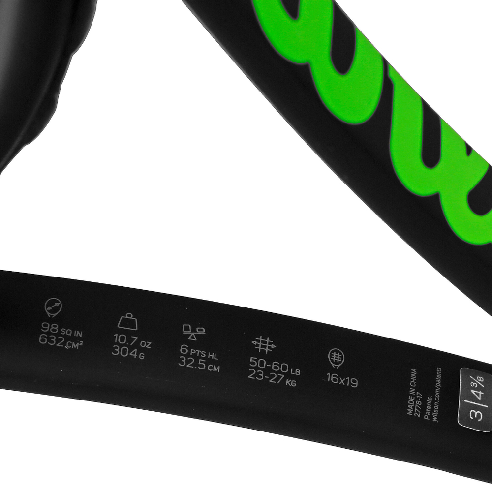 Теннисная ракетка Wilson Blade 98 16x19 Countervail Black Tour Racket (Special Edition)