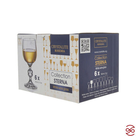 Набор бокалов для вина Crystalite Bohemia Sterna/Klaudie Панто150мл