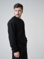 Свитшот мужской черный Город Горький "Красный Олень" вышивка