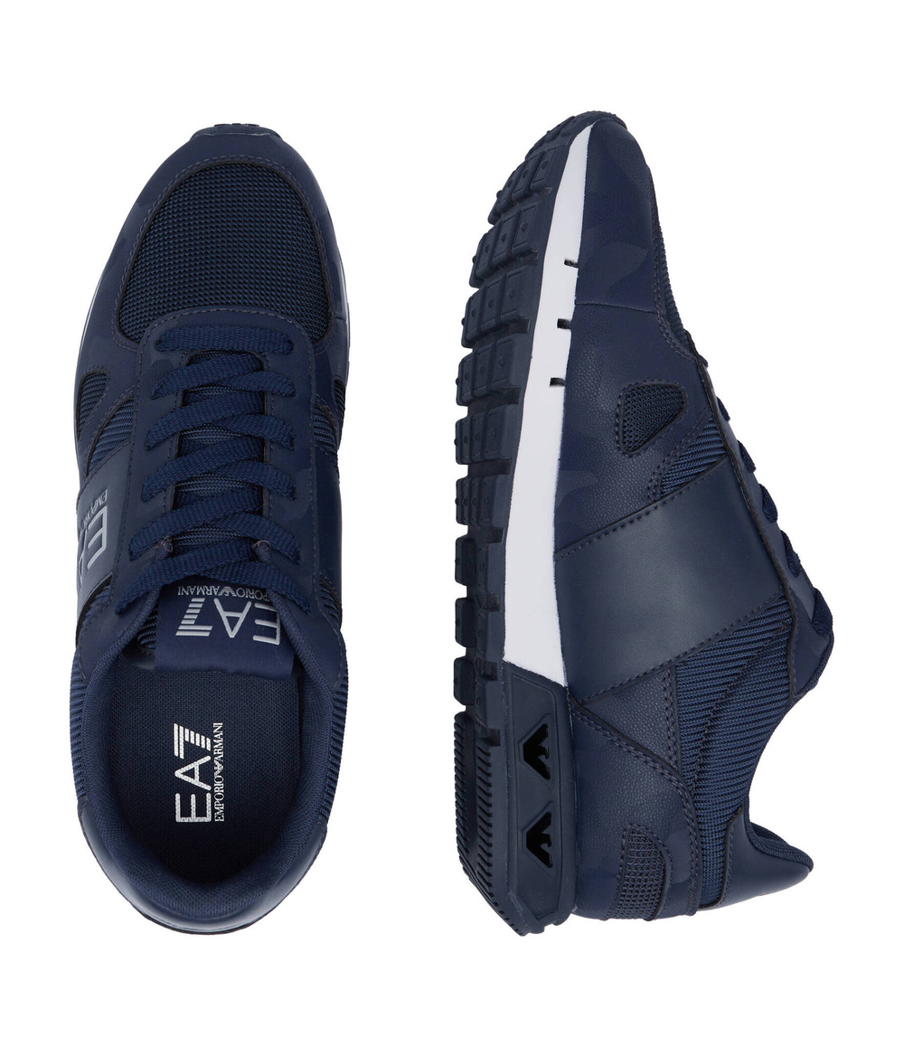 Кожаные кроссовки EA7 - темно-синий(X8X151 XK386)