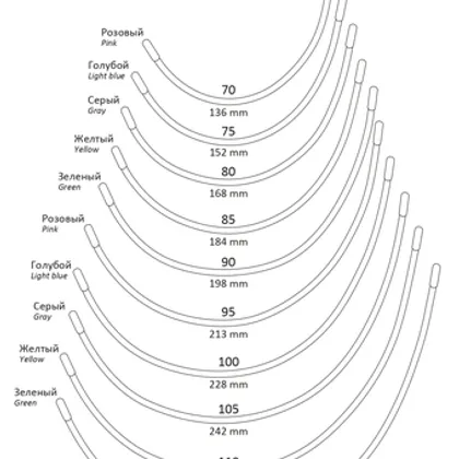 Каркасы для бюстгальтера Арта Ф тип 37