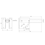 Кронштейн для уличного светильника ЭРА SPP-AC2-0-230-038 с переменным углом 250mm d38mm