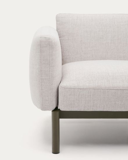 Sorells 2-местный модульный садовый диван из алюминия с зеленой отделкой Испания