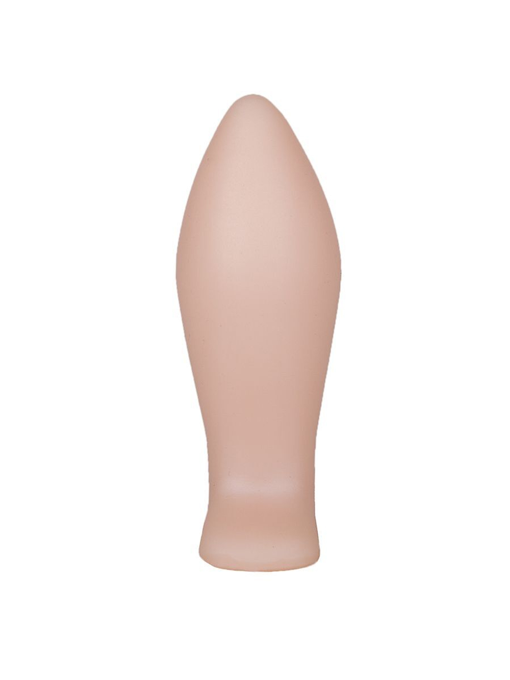Телесная анальная пробка с широким основанием - 9 см. (Цвет: телесный)