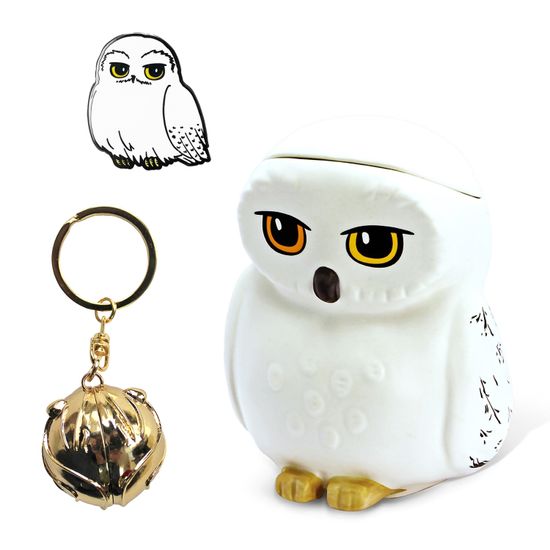 Набор подарочный Harry Potter "Чемоданчик Гарри" Кружка 3D 450ml + Брелок 3D + Значок ABYPCK221