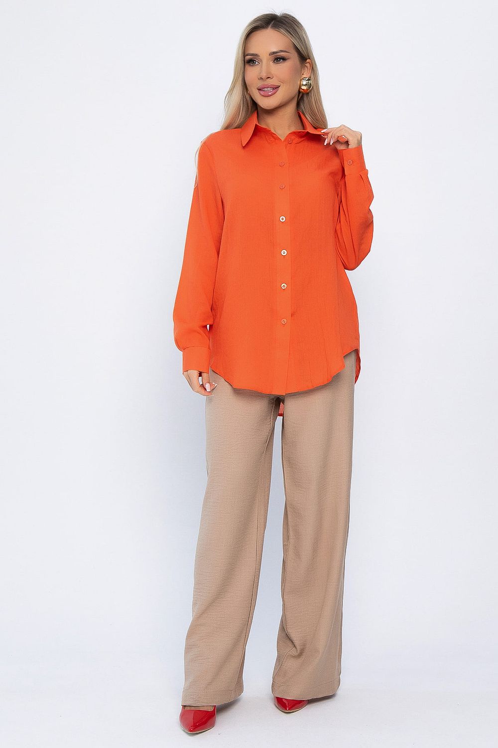 Рубашка Воздушное настроение (оранжевая) Б13827-7М LT Collection