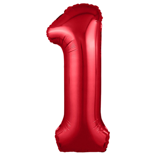 Цифра 1 красный 40" Agura