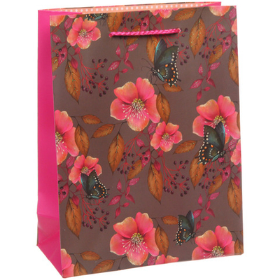 Пакет подарочный «Цветочный рай» 18*23*8 см, микс