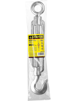 STAYER DIN 1480, М24, 1 шт, талреп крюк-кольцо (30515-24)