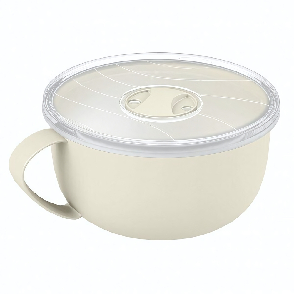 Контейнер-кружка для бульона с клапаном 0,5л (бежевый)