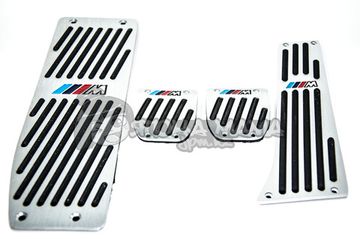 Алюминиевые накладки на педали ///M (МКПП) серые