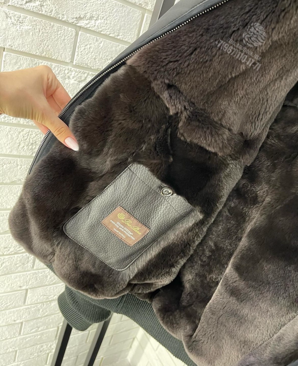 Бомбер Loro Piana с мехом