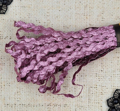 Тесьма Вьюнок люрекс, 5 мм, светло-лиловый