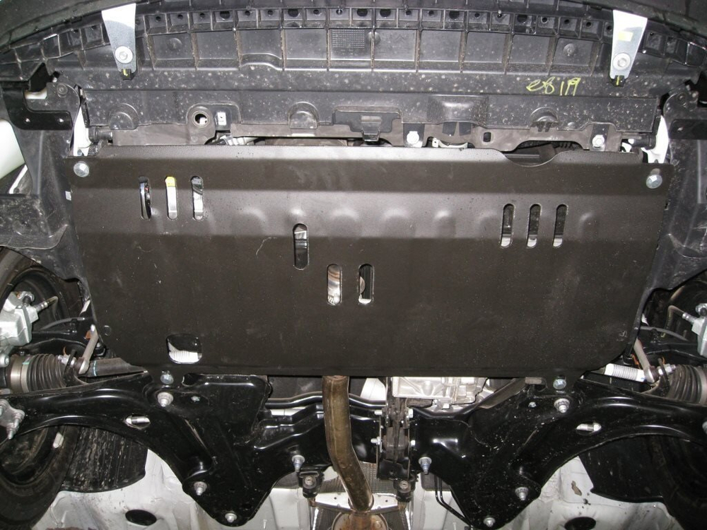 Защита картера и КПП (сталь 2 мм) для Citroen C3 II 2009-2014 (V - все) Alfeco.ALF0409st