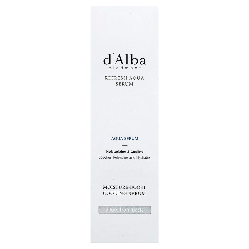 d'Alba, освежающая сыворотка, 100 мл (3,38 жидк. унции)