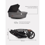 Коляска  BELLA LUX (2 в 1) (RIKO BASIC) 01 темно-серый