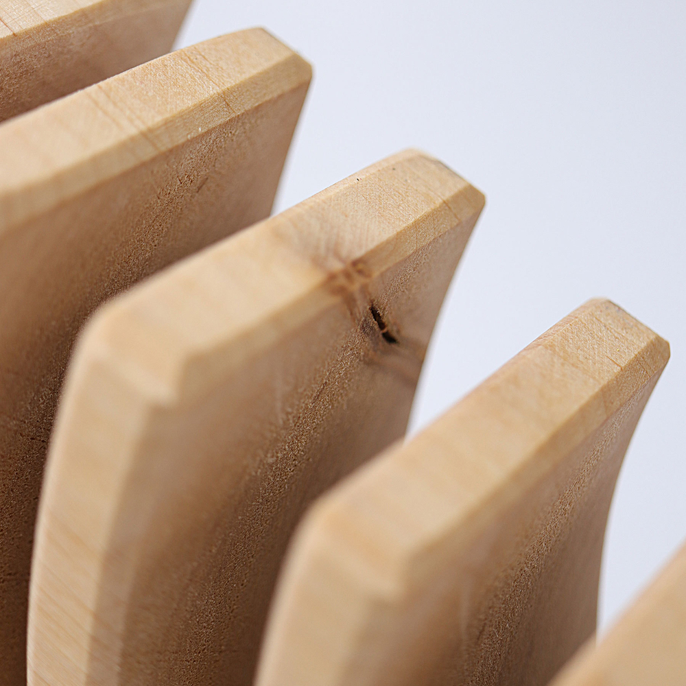 Большая деревянная радуга не окрашенная, 12 деталей