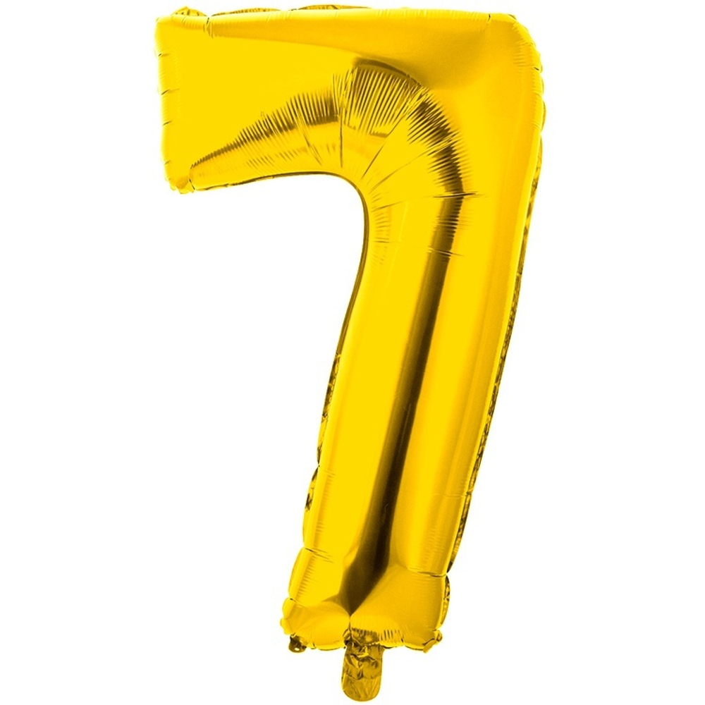 Фольгированные цифры в золотом цвете 66 см / 102 см